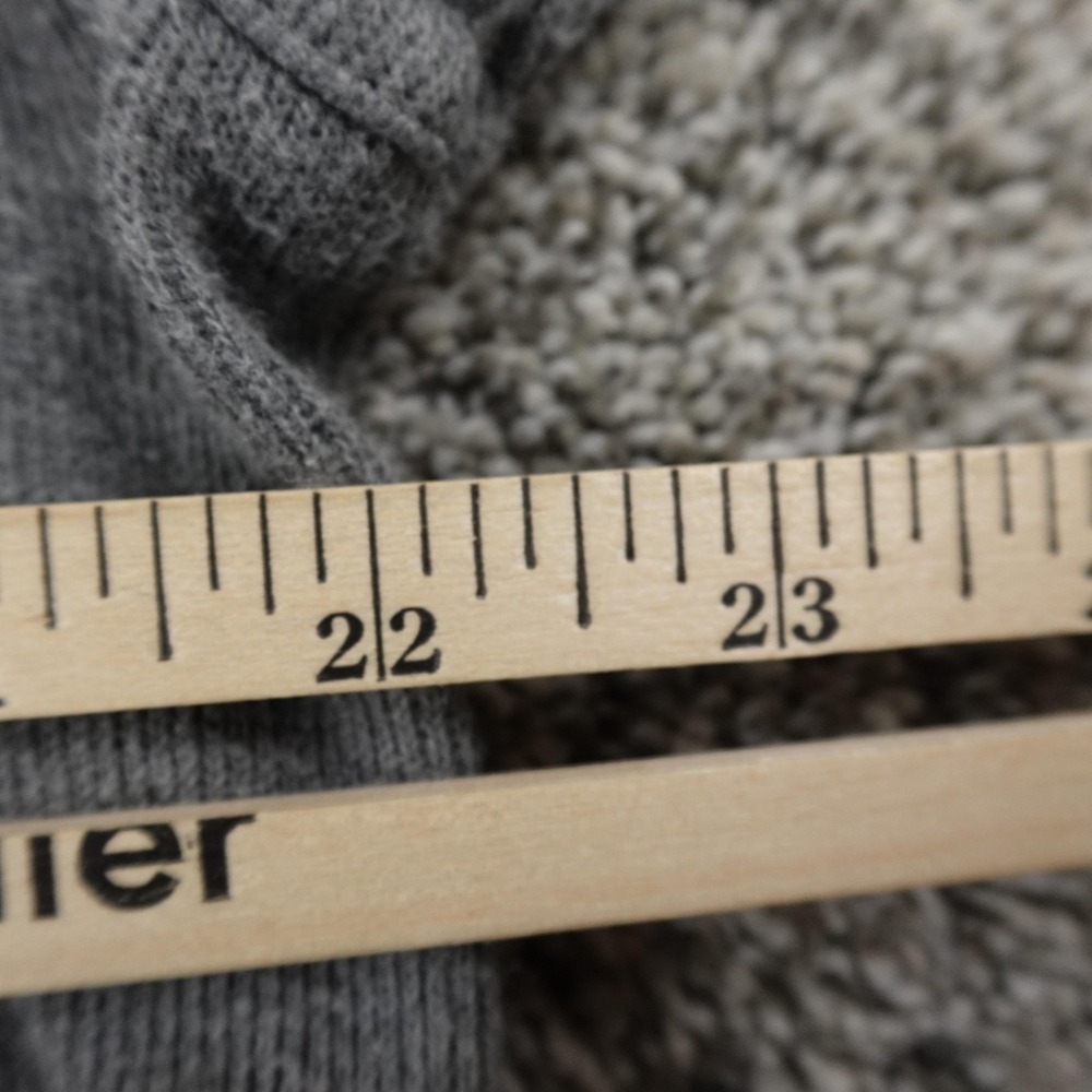 Eddie Bauer Sweater Mens M Gray Knit Thermal Crewneck Pullover Outdoor Hiking - Picture 6 of 9